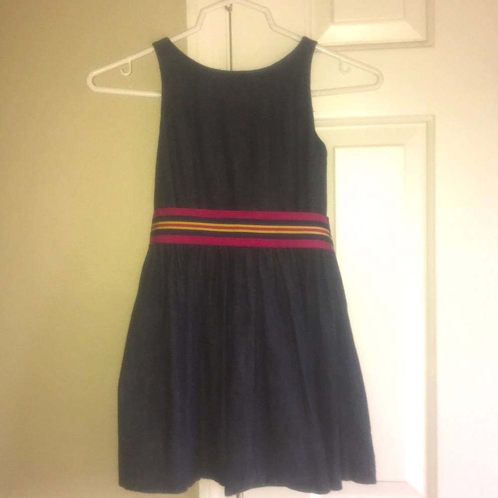 Ralph Lauren Fully Lined Denim Twirl Dress w/ ribbon, 7